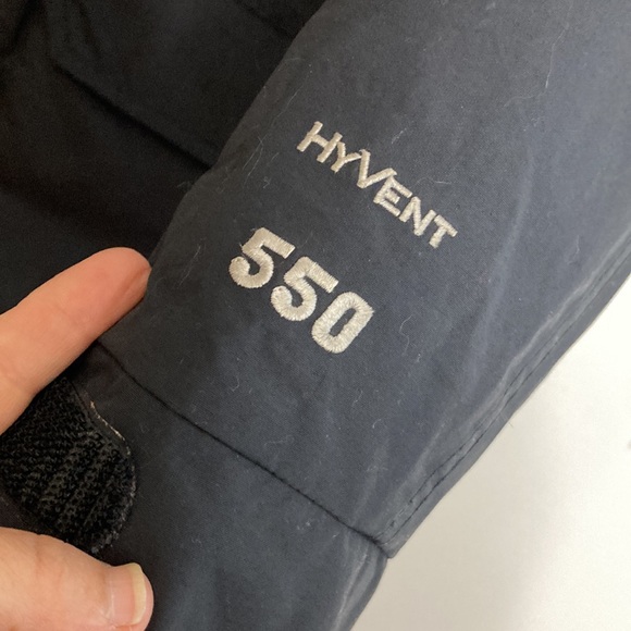 The North Face Coat Boys Large Black Goose Down 550 Hyvent Winter Jacket - Picture 9 of 16